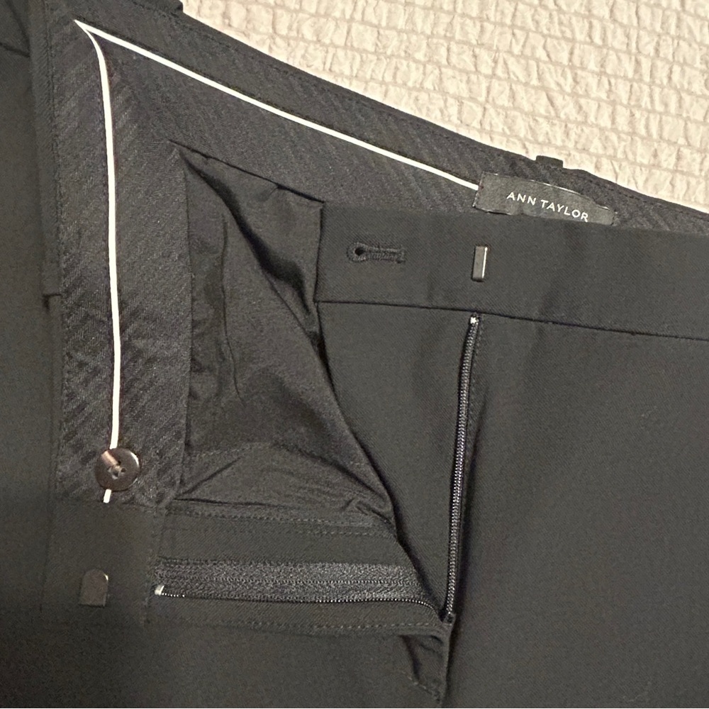 Ann Taylor The Straight Pant 14 Black - Picture 3 of 7